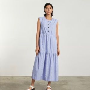 Everlane tiered midi dress in 100%cotton